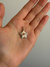 Load image into Gallery viewer, sample piece - peach moonstone lost star with blue topaz