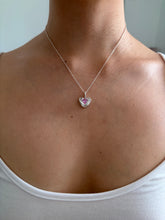 Load image into Gallery viewer, made-to-order spiral princess heart charm necklace