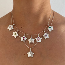 Load image into Gallery viewer, amethyst comet star necklace (made to order)