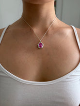 Load image into Gallery viewer, made-to-order swirly pink sapphire necklace

