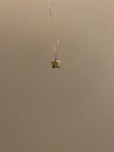 Load image into Gallery viewer, dainty peach moonstone star necklace
