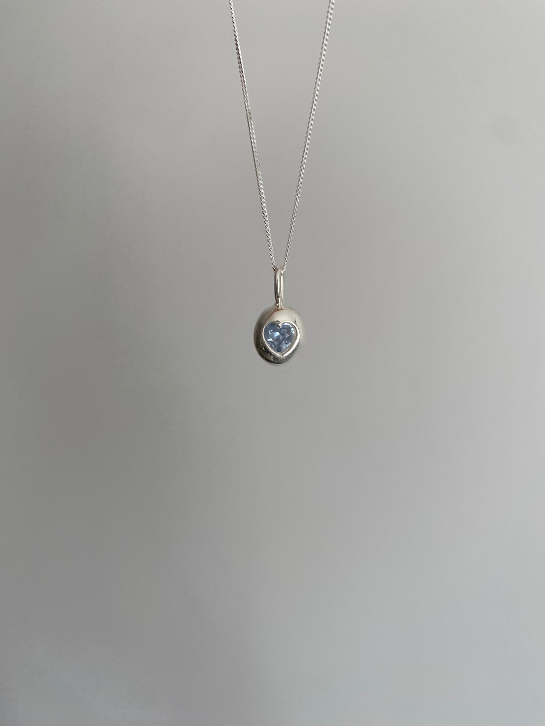 cloud heart bubble necklace