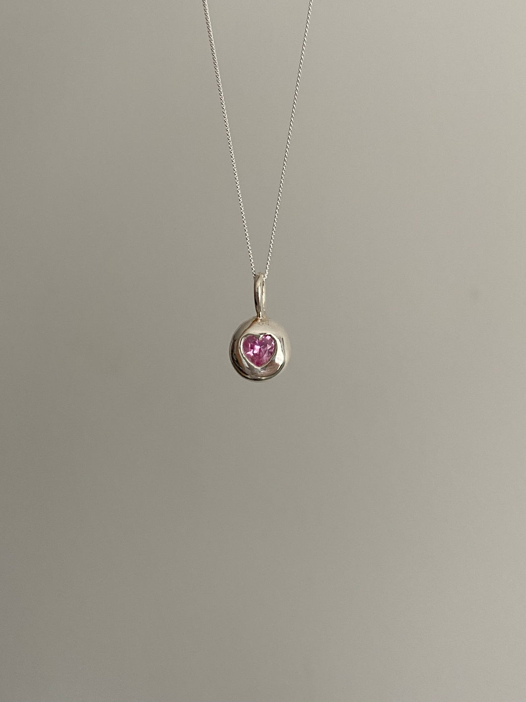 chunky pink bubble heart