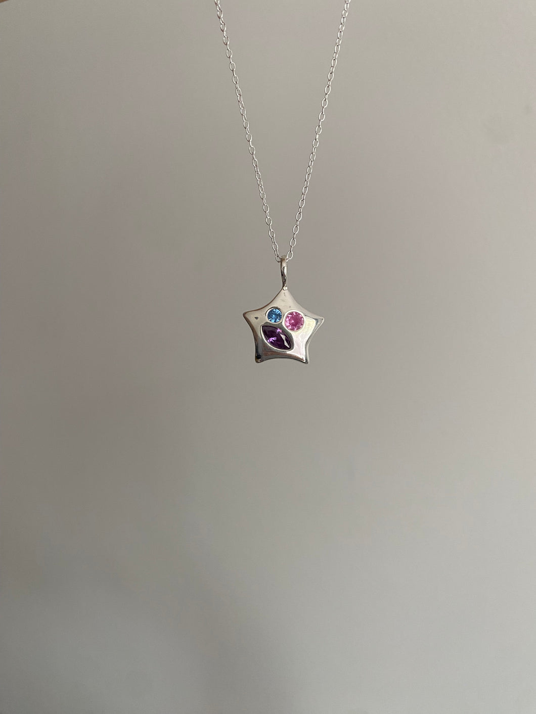 bejewelled star necklace