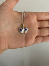 Load image into Gallery viewer, sapphire butterfly necklace
