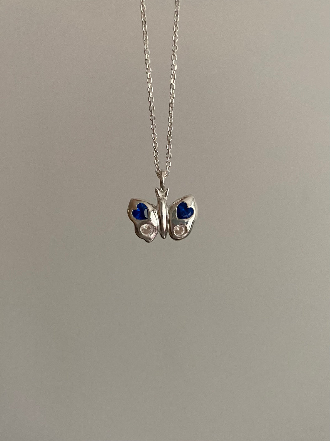 sapphire butterfly necklace
