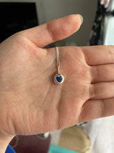 Load image into Gallery viewer, blue heart spinel bubble necklace
