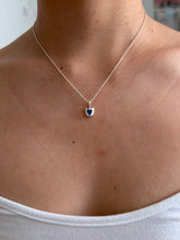 Load image into Gallery viewer, exclusive mini blue devil heart necklace
