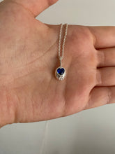 Load image into Gallery viewer, sapphire star tamagotchi necklace
