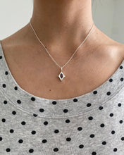 Load image into Gallery viewer, garnet compass star necklace
