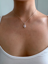 Load image into Gallery viewer, light pink diamond marquise necklace
