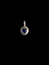 Load image into Gallery viewer, blue spinel heart drop
