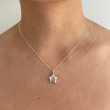Load image into Gallery viewer, Dainty baby pink star necklace
