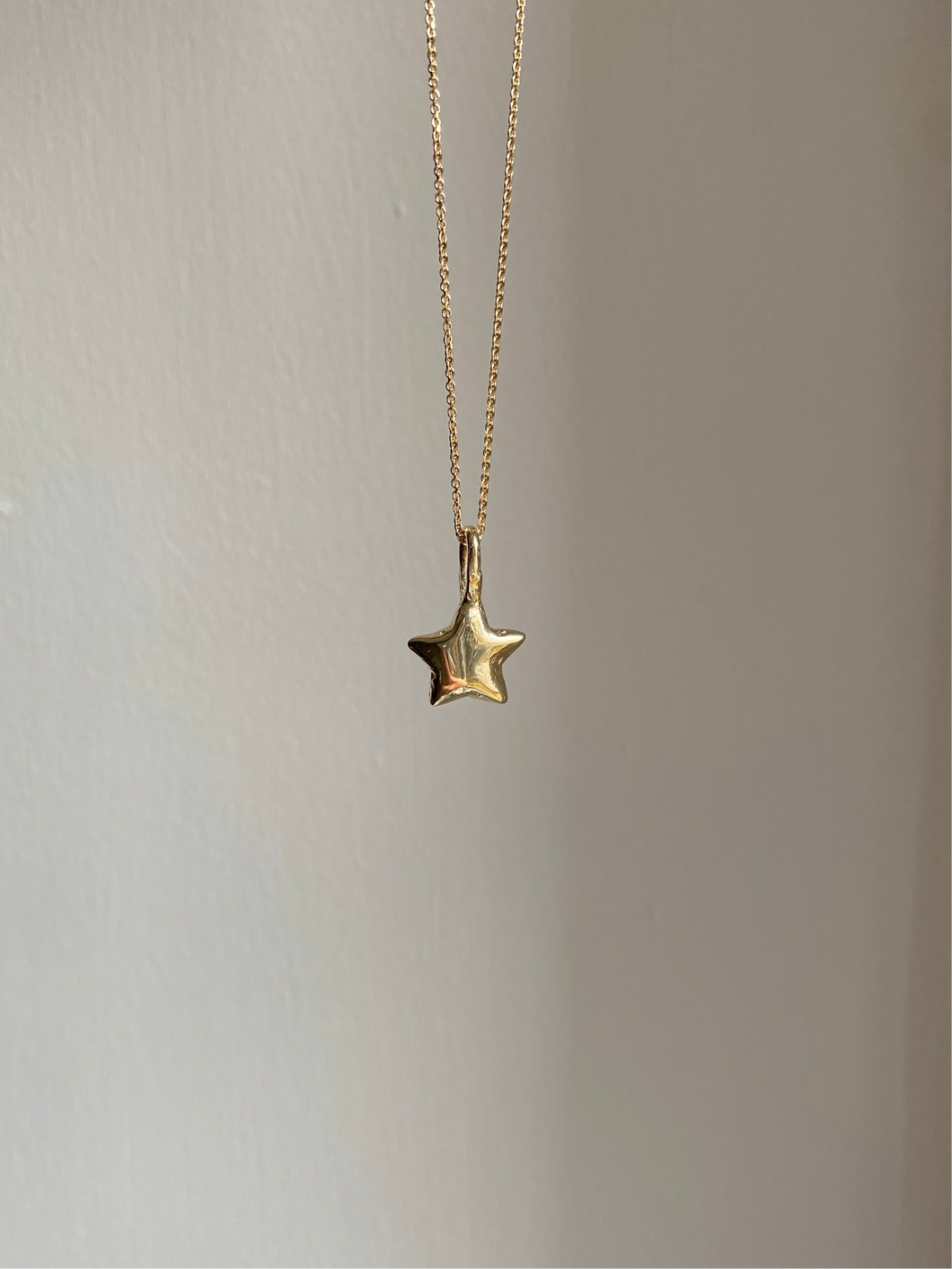 14k gold star pendant for M