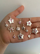 Load image into Gallery viewer, dainty pink star pendant
