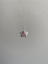 Load image into Gallery viewer, bejewelled star (with hidden gemstone) necklace
