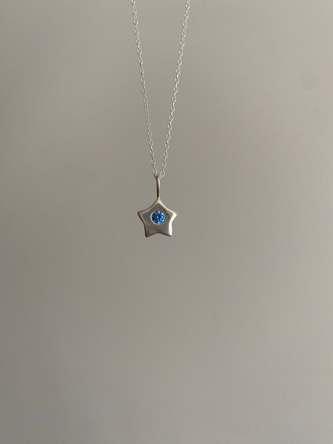blue ice star necklace