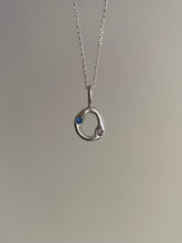 Load image into Gallery viewer, lilac and blue donut necklace
