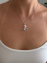 Load image into Gallery viewer, ruby and amethyst wild flower necklace

