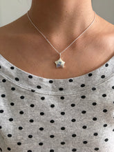 Load image into Gallery viewer, blue aqua spinel love heart necklace
