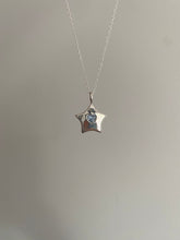 Load image into Gallery viewer, baby blue heart star necklace
