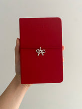 Load image into Gallery viewer, ruby darling bow necklace
