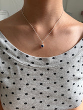Load image into Gallery viewer, blue spinel heart bubble necklace
