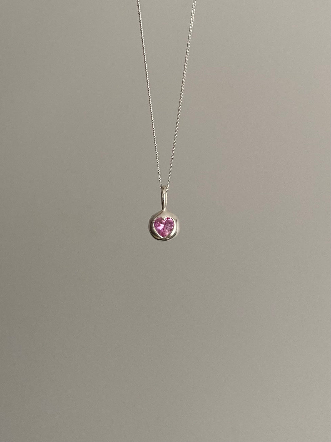 dainty pink bubble heart