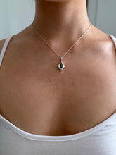 Load image into Gallery viewer, peridot compass charm necklace
