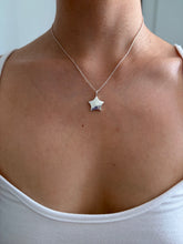 Load image into Gallery viewer, solid silver star necklace
