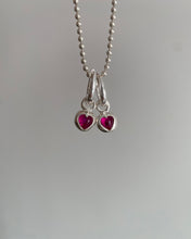 Load image into Gallery viewer, (made-to-order) chunky ruby queen of hearts earrings
