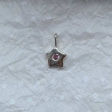 Load image into Gallery viewer, dainty pink star necklace
