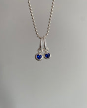 Load image into Gallery viewer, (made-to-order) chunky deep blue sapphire earrings
