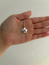 Load image into Gallery viewer, pink sapphire chunky star necklace
