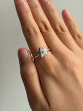 Load image into Gallery viewer, *sample* chubby star ring set with blue topaz size M / 6.25
