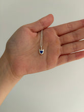 Load image into Gallery viewer, exclusive mini blue devil heart necklace
