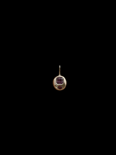 Load image into Gallery viewer, amethyst chubby tamagotchi necklace
