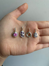 Load image into Gallery viewer, bejewelled amethyst tab necklace
