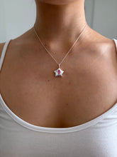 Load image into Gallery viewer, pink sapphire star necklace
