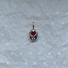 Load image into Gallery viewer, dainty ruby drop necklace
