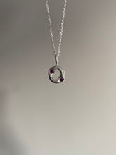 Load image into Gallery viewer, amethyst donut necklace
