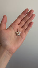 Load and play video in Gallery viewer, sample piece - peach moonstone lost star with blue topaz
