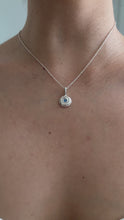 Load and play video in Gallery viewer, blue spiral worry pendant
