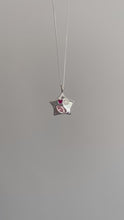 Load and play video in Gallery viewer, bejewelled star (with hidden gemstone) necklace
