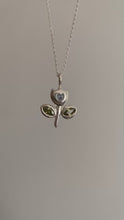 Load and play video in Gallery viewer, cloudy love tulip necklace (made-to-order)
