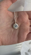 Load and play video in Gallery viewer, blue spiral worry pendant
