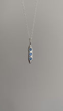 Load and play video in Gallery viewer, (blue) peas in a pod necklace
