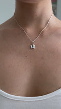 Load and play video in Gallery viewer, oval peridot star charm necklace
