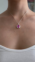 Load and play video in Gallery viewer, made-to-order swirly pink sapphire necklace
