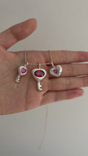 Load and play video in Gallery viewer, spiral princess heart charm necklace
